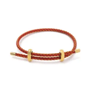 Red Gold Thread / Brass 18K Gold Material