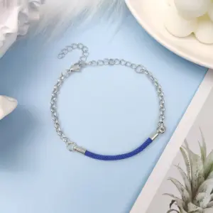 O-Ring Chain Milan Rope Sapphire / Blue