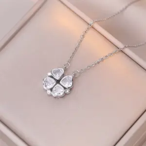X1510 White Clover Necklace