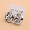 Wholesale Electroplating Golden Plated Coffee Beans Round Heart Shape 304 Stainless Steel Casual Modern Style Simple Style Handmade Polishing Enamel Earrings Ear Studs