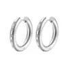 Wholesale 1 Pair Fashion Round Plating Inlay 201 Stainless Steel Rhinestones 18K Gold Plated Earrings