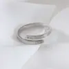 Wholesale Jewelry Simple Style Classic Style Letter 304 Stainless Steel Open Rings