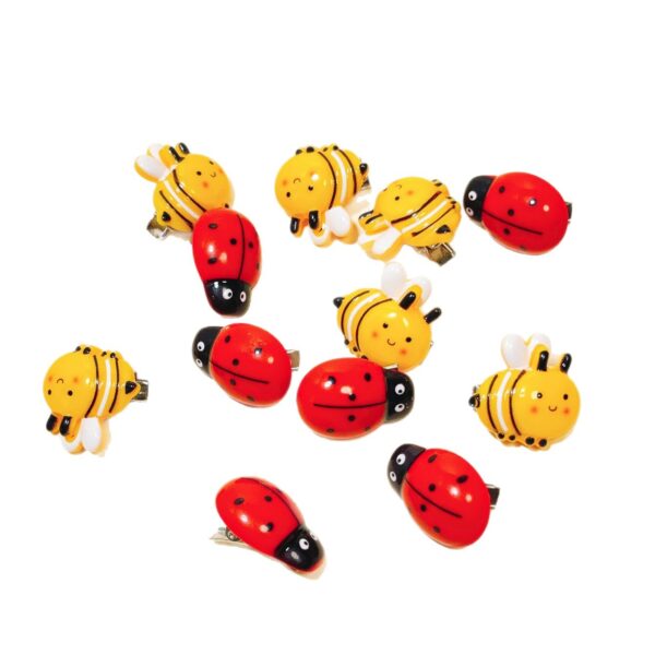 Wholesale Seven-Star Ladybug Bee Mini Hairpin Kidsren's Cute Insect Small Clip