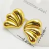 304 Stainless Steel Bow Knot Electroplating Golden Plated Elegant Waterproof Non Tarnish Gold Ear Studs