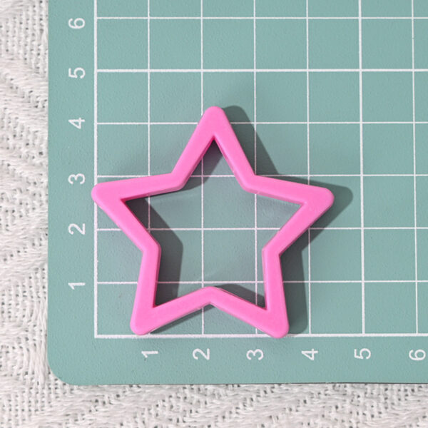 Wholesale Large macaron-colored five-pointed star beads