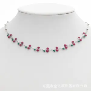 Steel + Rose Red / 45+5cm