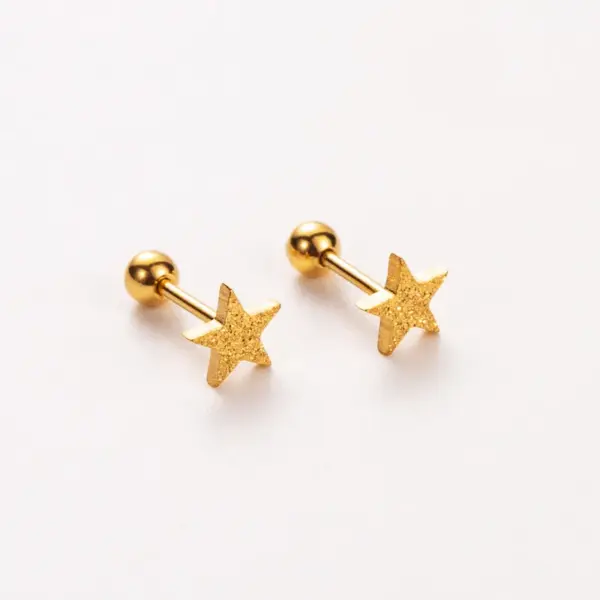 Wholesale PVD Coated Real Gold Plated 14K Gold Letter Heart Shape Wings 304 Stainless Steel Basic Modern Style Simple Style Waterproof Non Tarnish Ear Studs