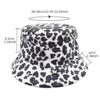 Wholesale European and American Best Selling Leopard Print Double-Sided Fisherman Hat Women's Street Fashion Printed Basin Hat Spring and Summer Outdoor Sunshade Hat Fashion