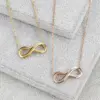Wholesale Basic Infinity Titanium Steel Plating Pendant Necklace