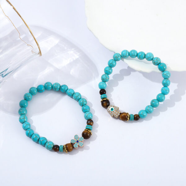 Wholesale Turquoise Bracelet Cross Bead