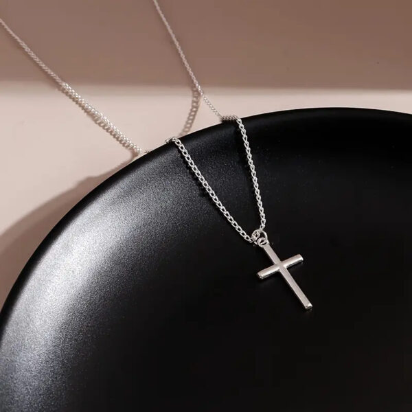 Wholesale Cross Necklace Cold Style Simple Korean Style Fashion Temperament Personality All-match Retro Niche Trendy Cool High-end Design