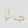 Wholesale Exaggerated Circle Drop Earrings Women's Personalized Retro Hong Kong Style Simple Cold Style Earrings Gold-plated Earrings