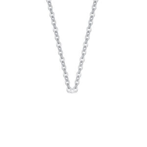 White gold cross chain / 925 Silver