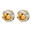 Wholesale 1 Pair Casual Elegant Lady Geometric Plating Titanium Steel Ear Studs