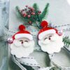 Wholesale Three-Dimensional Acrylic Sheet Christmas Earrings Holiday Ornaments