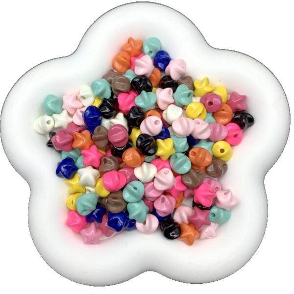 Wholesale Star acrylic through-hole bead