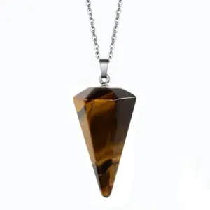 Tiger Eye + Chain / Large Size 35mmx21mm