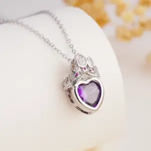 Crown Heart Purple Steel 1488