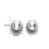 PVD Coated C Shape Water oplets 304 Stainless Steel Simple Style Waterproof Non Tarnish Ear Studs