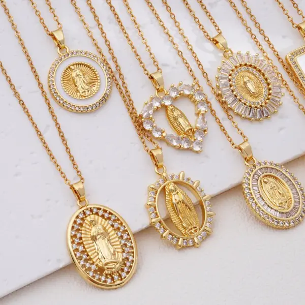 Wholesale 304 Stainless Steel Copper Human Pendant Necklace