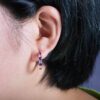 Wholesale Fashion Animal Copper Artificial Gemstones Earrings