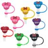 Wholesale Cute cartoon straw cap 8/10mm creative personality water c straw plug straw dust cover in stock