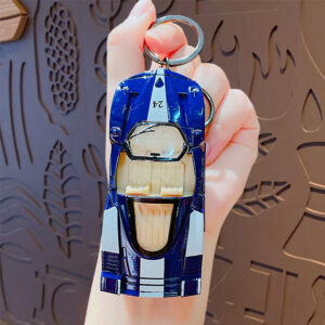 Pull back racing model pendant-sapphire blue