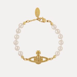 Gold pearl bracelet