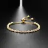Wholesale Fashion Geometric Copper Inlay Zircon Bracelets 1 Piece