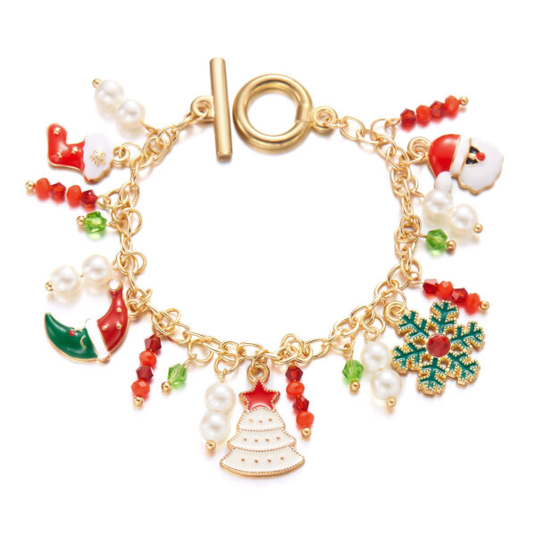 Wholesale Christmas Tree Santa Claus Bracelet