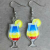 Wholesale Fun Holiday Drink Acrylic Earrings