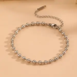Steel Bead Anklet