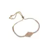 Wholesale Sweet Heart Shape Copper Plating Inlay Zircon Bracelets