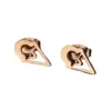 Wholesale PVD Coated 18K Gold Real Gold Plated Heart Shape Butterfly 304 Stainless Steel Waterproof Non Tarnish Ear Studs