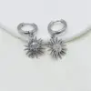 Wholesale 1 Pair Simple Style Sun 304 Stainless Steel Stainless Steel Earrings