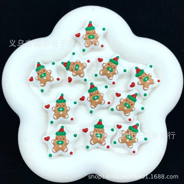 Wholesale Gingerbread Man Star Beads