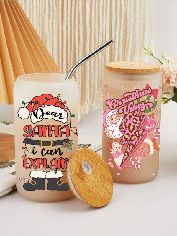 Wholesale New Christmas UV Cup sticker crystal logo pattern 23 cmX11cm in stock