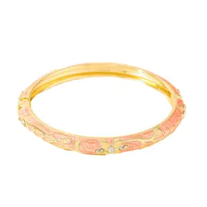 30DQ-W-774 Oil Drop Adjustable Bracelet Pink / 18k