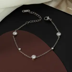 【XKB0186】Roman Bracelet / Steel Color