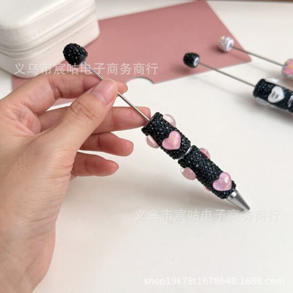 Wholesale Heart-shaped clay beaded pen