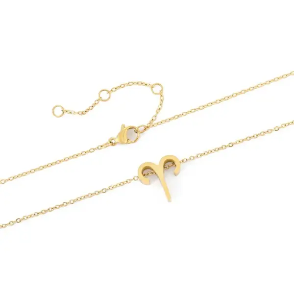 Wholesale PVD Coated 14K Gold Real Gold Plated Constellation Stainless Steel Titanium Steel Fashion Waterproof Non Tarnish 304 Stainless Steel Necklace