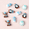 Wholesale Blue Christmas silicone beads