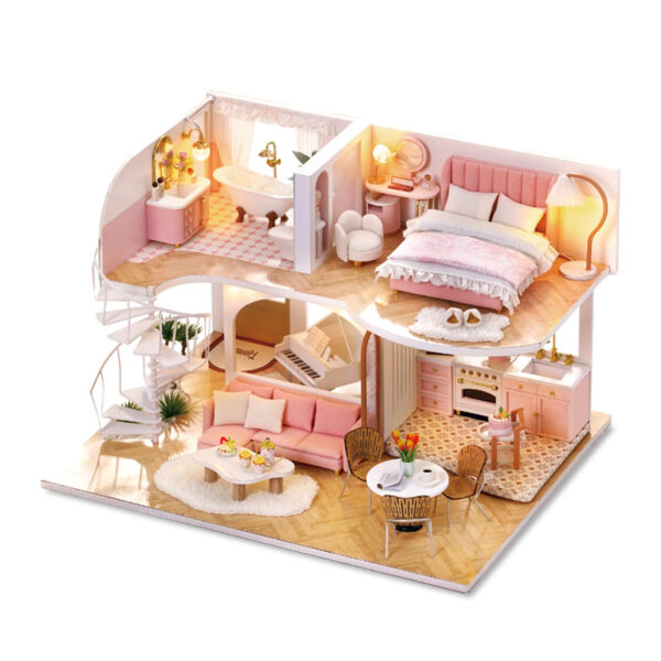 Wholesale Zhiqu House Diy Cabin Model Wooden Handmade Assembled Toy Villa House Creative Birthday Gift for Girlfriend