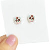 Wholesale Day of the Dead skull costume with shiny earrings