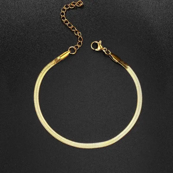 Wholesale Simple Style Geometric Stainless Steel Metal Bracelets 1 Piece