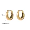 Wholesale PVD Coated 18K Gold Platinum Real Gold Plated Geometric 304 Stainless Steel Vintage Style Simple Style Waterproof Non Tarnish Earrings