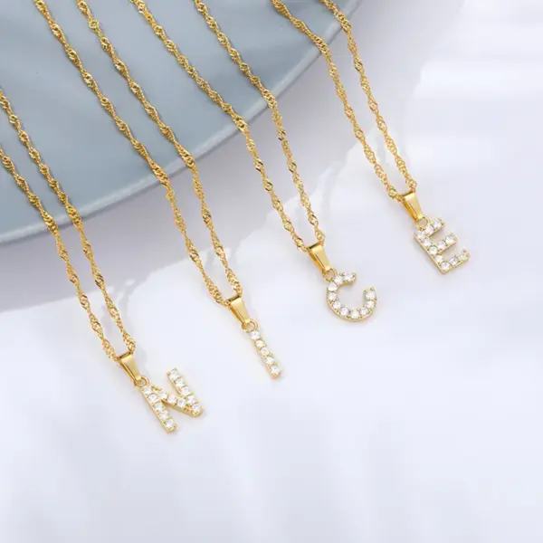 Wholesale Real Gold Plated Constellation 304 Stainless Steel Simple Style Classic Style Waterproof Non Tarnish 304 Stainless Steel Pendant Necklace