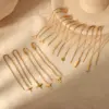 Wholesale PVD Coated Real Gold Plated 18K Gold Hexagram Moon 304 Stainless Steel Simple Style Classic Style Waterproof Non Tarnish Drop Earrings