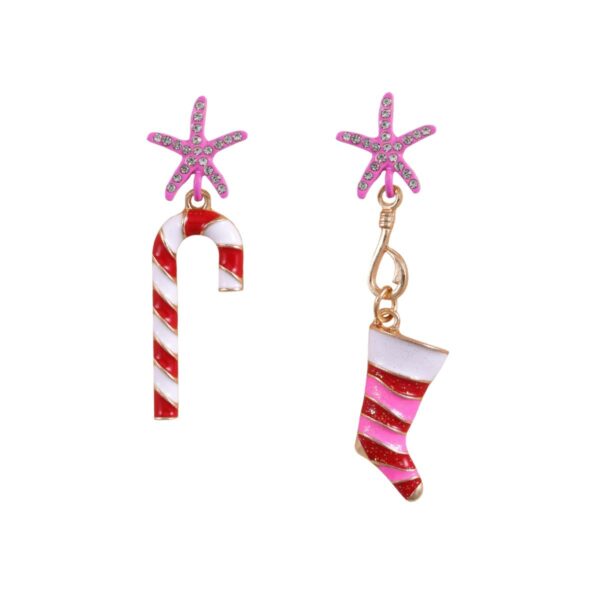 Wholesale Cute cartoon beaded Christmas earrings, Christmas tree earrings