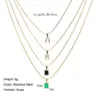 Simple Style Geometric Stainless Steel Inlay Zircon Pendant Necklace